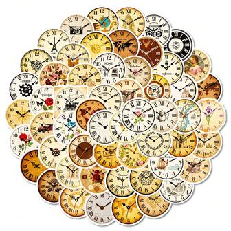 56 piezas Pegatinas de grafiti retro, pegatinas con diseño de reloj, pegatinas de vinilo resistentes al agua para portátil, botella de agua, guitarra, bicicleta, coche, sobre, aula, recompensa, motocicleta, parachoques, equipaje, monopatín, calcomanías de grafiti lindas, mejores regalos para adolescentes, niños y adultos, decoraciones de cumpleaños, decoración de graduación, regalos perfectos para Navidad
