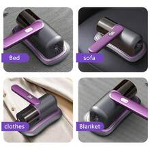 Aspirador de colchones de mano para sofás cama con potencia de succión de 7,5 kPa, ideal para la limpieza de ropa de cama. - Negro - Ver 6