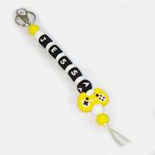 1pc Personalized Keychain/Bag Charm, Video Game, School Gift, Name Tag, Birthday, Goodie , Boy, Accessories