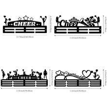 1pc Cheerleader Medal Display Rack, Metal Wall Decor Storage Rack, Athlete Gift