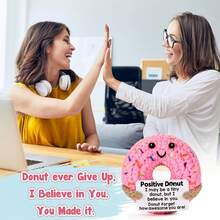 Inspirational Gift, Crochet Donut With Positive Vibes, Suitable For Men And Women, Great For Friends, Students, Birthdays, Graduations, Christmas, Stocking Stuffers - Multicolor - View 3