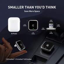 2026款无线CarPlay适配器，兼容/安卓系统 - 连接快速，无延迟，支持免提通话，无线适配器充电器CarPlay加密狗 - 黑色 - 查看 3