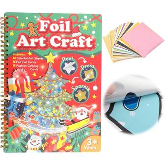 1-Piece Christmas Decorations Set For Kids, Christmas Tree Art Kit And Christmas Tree Art Crafts, Christmas Tree Decoration Painting, Christmas Tree Art Book