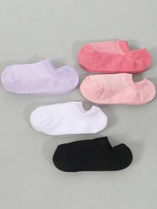 10 双女士多色踝袜，薄款休闲时尚透气防滑夏季短袜，隐形袜 - 彩色 - 查看 12