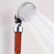 High Pressure Shower Head, Ionic Filter Showerhead With 3 Setting, Water Saving And Stone Filter Beads Handheld Shower  (No Hose) - White - View 8