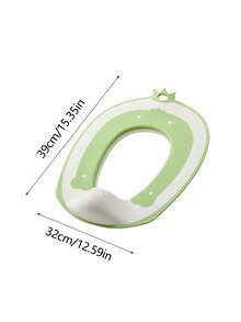 1pc Plastic Coated Children's Toilet Seat, Easy Non-Slip Baby Potty Training Toilet Seat, Infant Toilet Training Cushion