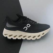 Men's Black Walking Shoes – Comfortable And Anatomical, Soft Cushioning, Daily Use And Gym 38–43 - màu đen - Xem 6