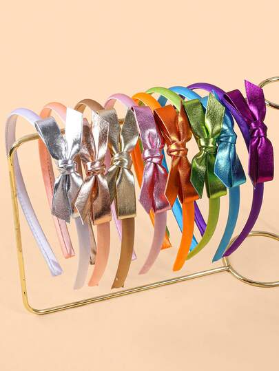 4 قطع/مجموعة شريطة رأس معدنية للبنات، أطواق شعر لامعة متعددة الألوان، إكسسوارات شعر موضة للحفلات والاستخدام اليومي، هدية عيد ميلاد