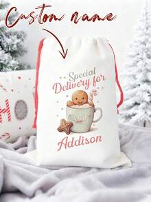 Personalized Christmas Gift Bags, Custom Christmas Bags, Personalized Christmas Toy Bags, Christmas Gifts With Names Printed On Them. Christmas Gifts, Large Santa Bags, Christmas Stocking Bags, Holiday Gift Bags, Personalized Christmas Bags, Family Gifts, Santa Gifts. Customized Initials Christmas Santa Bags, Personalized Christmas Gift Bags - Multicolor - View 5