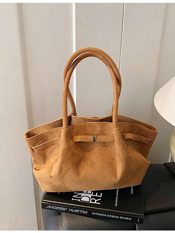 حقيبة تسوق كبيرة السعة ذات طراز عصري مرن للاستخدام اليومي والتنقل