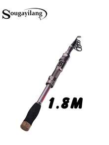 SOUGAYILANG 1支银色碳纤维纺车竿，长度可选1.8米/2.1米/2.4米/2.7米/3.0米，三层碳纤维竿身，EVA手柄，陶瓷导环，金属轮座，灵敏竿尖 - 銀色 - 查看 15