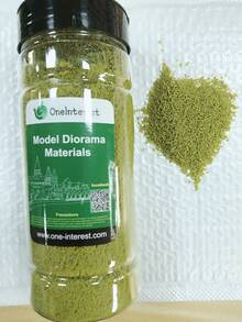 500ml/瓶仿真树粉模型草坪植物人造草粉尼龙草粉火车模型建筑微缩DIY场景制作材料 - As shown in the figure - 查看 7