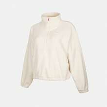 Nike Women's AS W NK ONE TF HZ TOP POLAR GC Fleece Sweatshirt IO0254-047 - White - View 1