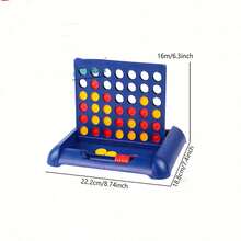 1pc Foldable Connect 4 In A Line Board Game, Classic Party Bingo Chess Family Game Toy, Birthday Gift, Christmas Gift, Party Favor - Multicolor - View 7
