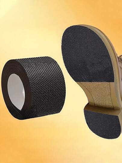 1 Roll Thick Anti-Slip Wear-Resistant Shoe Sole Stickers - Anti-Friction For Heels, Sneakers, And Sandals - Noise-Free, Odorless, Black Textured Surface Enhances Grip, Shoe Accessories Insulation, Galentines, Puppy, Carnival,Shoe,Spring Summer Picks,Brides Maid Gifts,Room,Bedroom Deccor,Bedroom Deccor,Beach,Travel,For Men,For Women,Vacation