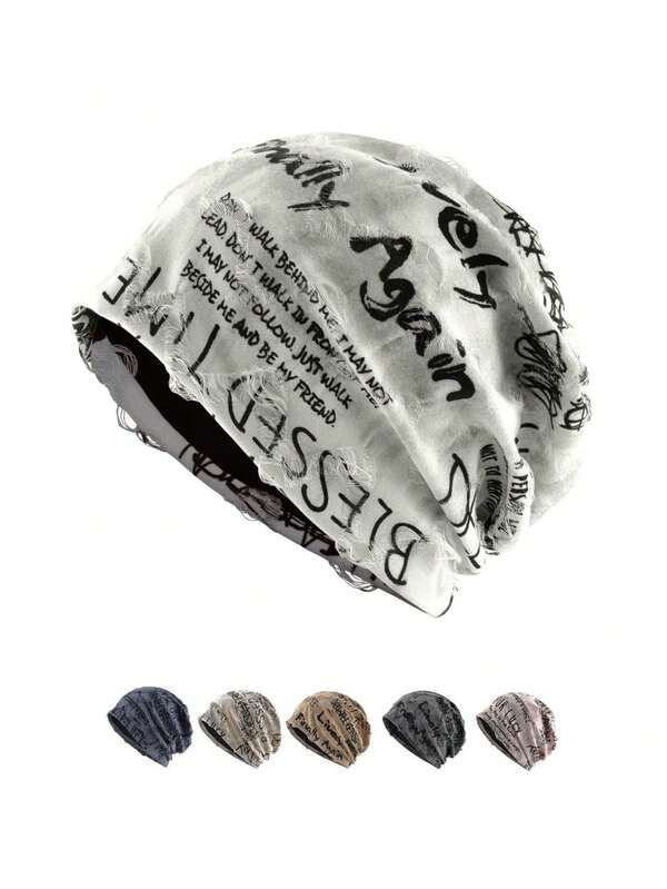 1pc's New Summer Thin And Personalized Letter-Pile Women's Pullover Hat, Outdoor Sports, Men's Cool Hat, Couple's Spring And Autumn Casual