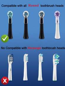 2-8 piezas Cubiertas protectoras antipolvo y coloridas para cepillos de dientes, compatibles con cabezales de repuesto de cepillos de dientes eléctricos de la serie IO. Estuche de almacenamiento higiénico y organizador de baño, accesorio esencial para viajes. - Multicolor - Ver 10