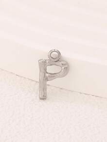 3件套不锈钢字母吊坠配件，18K镀金A-Z字母吊坠，适用于DIY珠宝制作材料及配件