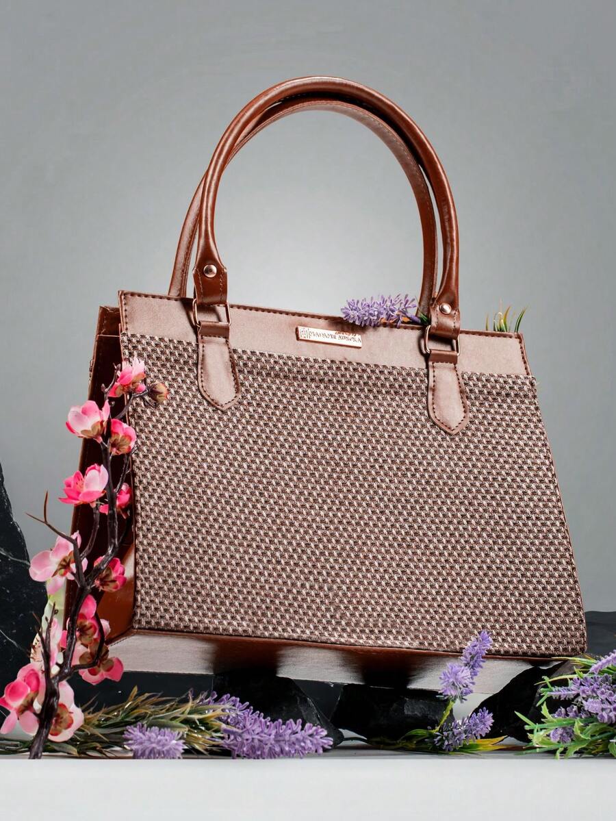 Women's Medium Satchel Luxury Tote Bag - Unta - View 1