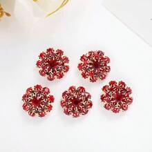 2pcs Crystal Button Set, Women's Cuff Buttons, Detachable Crystal Button Clips, Suitable For Women's Shirt Cuffs, Shiny Button Decor For Clothing - Star - View 6