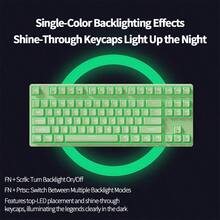 Acer OKR235 Mechanical Keyboard, Tri-Mode Connectivity, Wired Bluetooth, 2.4G Wireless, 87-Key Compact Layout, Full-Key Anti-Ghosting, Hot-Swappable Linear Switches, Suitable For Gaming And Office Use - Dark Night - View 4