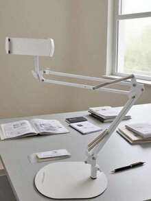 时尚铝合金懒人支架：可支撑手机和平板电脑，适用于睡前放松、桌面工作、直播 - 落地式悬臂支架