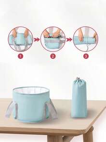 Foldable Portable Foot Spa Tub, 2 Sizes Insulated Foot Bath Tray, Suitable For Home Spa, Travel Camping Foot Wash Basin, Outdoor Foot Soak Tub, Convenient Storage For Personal Care Items, Also Applicable For Sports, Outdoor Activities And Home Use