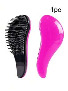Adult Air Cushion Detangling Brush + Air Cushion Brush Cleaner - Multi-Color Options, Suitable For Wet/Curly/Thick Hair, Gently Removes Tangles, Massages Scalp, Easily Cleans Embedded Hair, For Styling And Grooming Curly Hair For Men And Women, Reduces Pulling, Ideal For Travelers, Extends Brush Lifespan, Multiple Colors Available - Multicolor - View 13