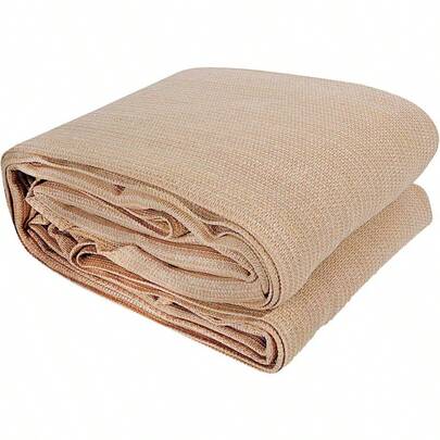 Shade Sail Rectangle 2x 4m Sunshade Cloth Shadecloth Block Outdoor Marquee Canopy Shelter Cover Beach Pool Patio Backyard Lawn Garden Carport Fence Greenhouse, Beige 95 Blockage