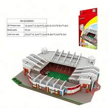 DIY 3D Paper Puzzle Kit - Football Stadium Series | Colorful Assembly Model | Educational Toy For Youngsters & Sports Fans | High-Quality 3D Jigsaw With Detailed Soccer Field Design, Puzzle Toys,The Perfect Halloween Gift For Puzzle Lovers - Multicolor - View 16
