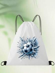 Drawstring Bag School Backpack Sport Bag Women's Fashion Shoulder Backpacks Canvas Shopping Bag Organizer For Travel Cycling Hiking Woman Large Capacity Storage Shopper Bags Initial Name A To Z Pink Letter Print