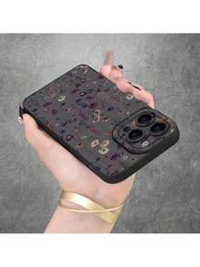 おしゃれな花の茎のiPhone16 15 14 13 12 11 XR Plus Pro Max Mini電話でケース、イースター、クリスマス、ハロウィンのデコ/誕生日、彼女、彼氏、友人、または自分自身を分けるへのギフト - ブラック - チェックする 5