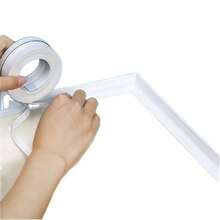 Băng dính chống thấm nhà bếp, Miếng dán bồn rửa, Miếng dán bịt khe hở bồn cầu, Miếng dán chống rò rỉ phòng tắm, Thích hợp cho bồn tắm, nhà bếp, bồn rửa, bồn cầu, phòng tắm, Miếng bảo vệ cạnh sàn và tường (Màu trắng) - Nhiều màu - Xem 12