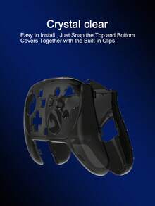 1pc Shockproof Carrying Case + 2pcs Ergonomic PC Protective Covers For Nintendo Switch 2 Pro Controller, Provides Full Protection Against Drops, Scratches, Sweat, Enhances Gameplay Experience - Multicolor - View 11