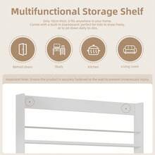 Scaffale portaoggetti a 4 ripiani, scaffale per libri illustrati, scaffale espositivo, libreria, libreria per cameretta dei bambini + lavagna verniciabile, libreria con anta antiribaltamento/salvaspazio 100 * 10 * 180 cm