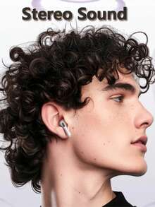 Wireless Earphones, Bluetooth Headphones, Wireless Earbuds - Stereo Noise Cancelling, Bluetooth 5.3, Hi-Fi Sound Quality, Ultra-Long Battery Life, Ideal For Music, Fitness, Travel, Compatible With Smart Devices - White - View 4