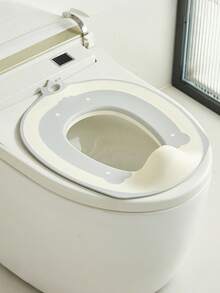 1pc Plastic Coated Children's Toilet Seat, Easy Non-Slip Baby Potty Training Toilet Seat, Infant Toilet Training Cushion