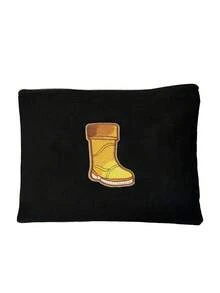 Black Portable Cosmetic Bag With Autumn-Style Towel Embroidery,Letters A-Z,Versatile And Stylish Black Toilet Travel Bag, Women's Portable Makeup Storage Bag,Simple Zipper Beauty Bag,Cosmetic Bag For Small Items Storage, Multifunctional Storage Bag,Christmas Gifts,Pouch,Travel,Gifts For Women,Women's Necessaire,Travel Essential,Pouch,Clutch / Small Handbag,Necessaire,Makeup Organizer,Makeup Organize,Pouch,Brush Holder,Mini Pouch,Large Capacity Pouch,Gifts For Women,Christmas Gifts,Gift Ideas For Women