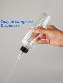 Chai đựng dầu dưỡng tóc 30/50/100/230ml có nắp đậy, dạng bóp, chai nhựa trong suốt, chai PET rỗng có vạch chia, chai đựng thuốc nhuộm tóc có vạch chia, tiện lợi để thoa lên chân tóc, hộp đựng mỹ phẩm có thể tái sử dụng với nắp vặn và vạch chia, thích hợp cho mực lỏng, sơn dầu, thủ công mỹ nghệ, chăm sóc tóc chuyên nghiệp, nhuộm và tạo kiểu tóc, vật dụng cần thiết khi đi du lịch. - Nhiều màu - Xem 11