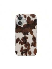 Celestial BURGA  Case |   Brown Cow Print Faux Fur Cover For  17 - 11 Pro Max |   High Quality |   Teenage Girl Gift,Suitable For IPhone 17 Air - 白色1 - 查看 3