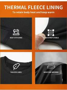 6-Piece Women's Thermal Underwear Set - Casual Daily Sports Set - Double-Layer Design, Thickened Close-Fitting Top And Compression Pants, Suitable For Use In The Cold Autumn And Winter - Black - View 4