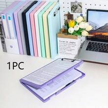 1 Piece Multi-Color Folder Storage Box, Large Capacity Paper Classification Clip, Music Score Student Writing Board, Document Clip With Clip, Multifunctional Storage Storage Box, Suitable For Storing Files, Sheet Music, And Student Papers, Multi-Color Design For Easy Subject Classification - 彩色 - 查看 16