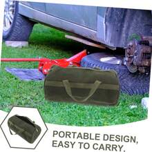 防水露营装备工具包 - 卷式工具收纳袋，适用于露营和徒步旅行 - 便携式帆布多隔层工具包 | 户外生存装备收纳 - 彩色 - 查看 9