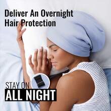 1pc Ladies' New Arrival Curved Solid Color Double-Tail Headband Cap, Simple And Convenient Bonnet Hair Bonnet Turban Hair Sleep Cap - Multicolor - View 4