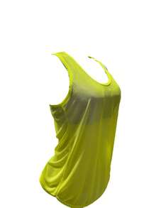 Women's Transparent Tulle Tank Top Gym Clothing Fitness Fashion - 青檸色 - 查看 2