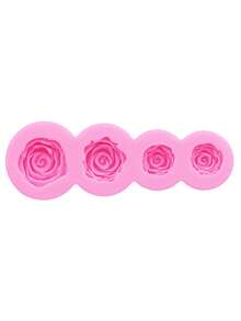 1件装液态硅胶材质硅胶模具，逼真迷你玫瑰花树脂饰品硅胶模具，可用于制作发饰、发圈、鞋子、服装装饰、珠宝配件、冰箱贴等。 - 粉色 - 查看 11