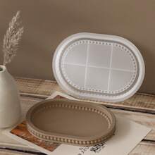 2Pcs L + S Oval Tray Silicone Molds, Epoxy Resin Casting Molds, Decorative Tray Molds, Silicone Molds For DIY Tray Resin Making, Perfect For Storage Home Decor - 2 CÁI - Xem 6