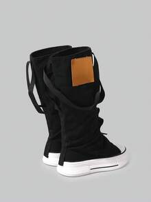 DareSee Fall/Winter Niche Graffiti Print High-Top Sneakers For Women, Versatile Sports Shoes, Spring 2025 New Arrivals,Knee High Boots Gifts