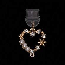Heart-Shaped Charm Phone Dust Plug | Universally Compatible With IPhone And Type-C Android Phones | Charging Port And Audio Jack Dust Shield | Perfect Gift For Women, Moms, Besties, Friends, And Coworkers | Perfect For Birthdays, Christmas, Valentine's Day, Mother's Day, Graduations, Thanksgiving, Halloween, And More | Fashionable Phone Accessory | Heart-Shaped Design | Premium Dust Protection | Stylish Phone Jewelry Charm