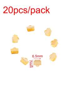 20-50 Stücke/Los Edelstahl Crimp Verschlüsse Schnur Endkappen Schnur Schleife Leder Clip Halskette Armband Verbinder für Schmuckherstellung Zubehör - Seilschnalle - Übersicht 12